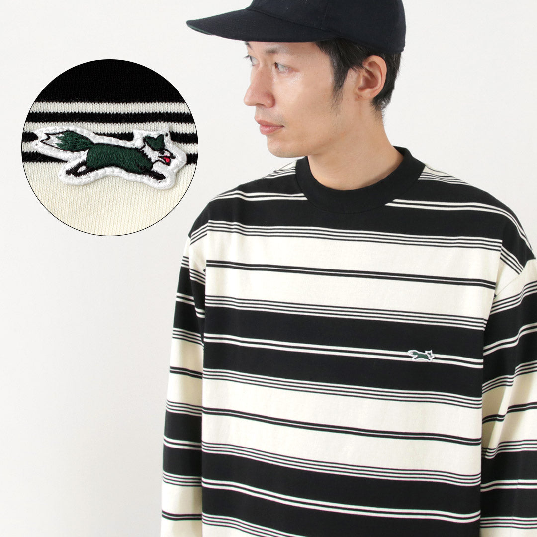 【50%OFF】THE FOX(ザ フォックス) フォックス ボーダー クルーネック ロングスリーブ Tシャツ