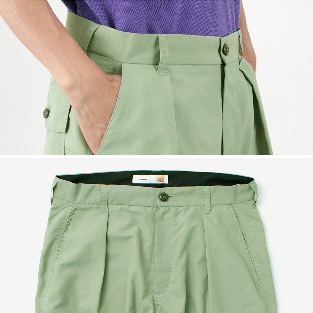 【50%OFF】MELPLE(メイプル) バークレー カーゴパンツ リップストップナイロン