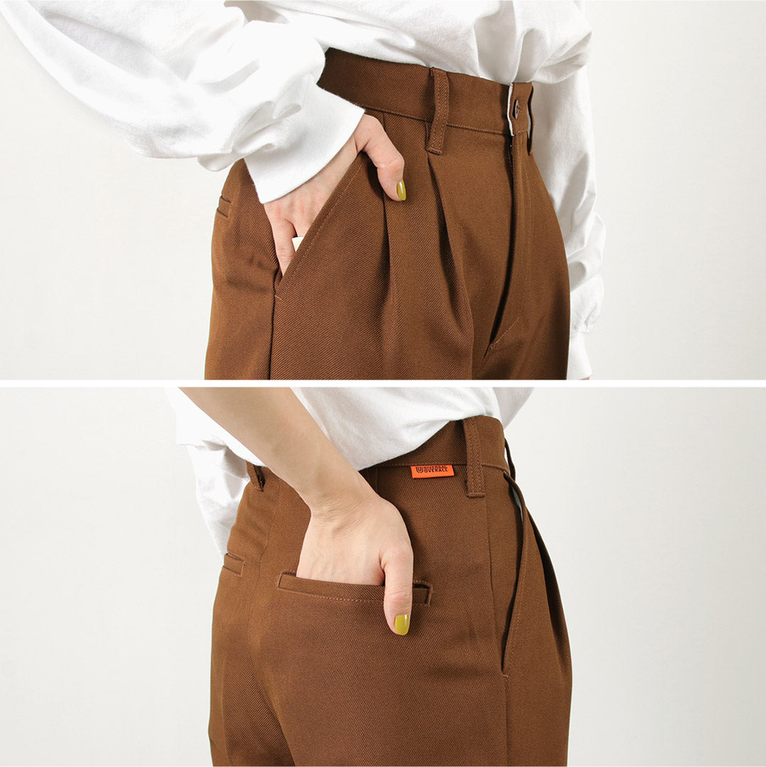 【30%OFF】UNIVERSAL OVERALL(ユニバーサルオーバーオール) 2タック テーパード パンツ