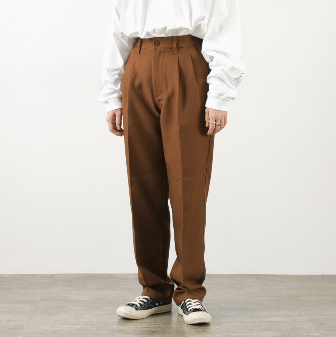 【30%OFF】UNIVERSAL OVERALL(ユニバーサルオーバーオール) 2タック テーパード パンツ