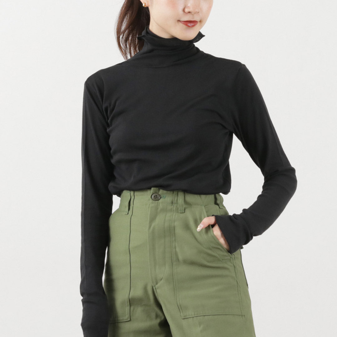 ROBERT P.MILLER(ロバートピーミラー) シアー パネルリブ タートル ロングスリーブ TEE