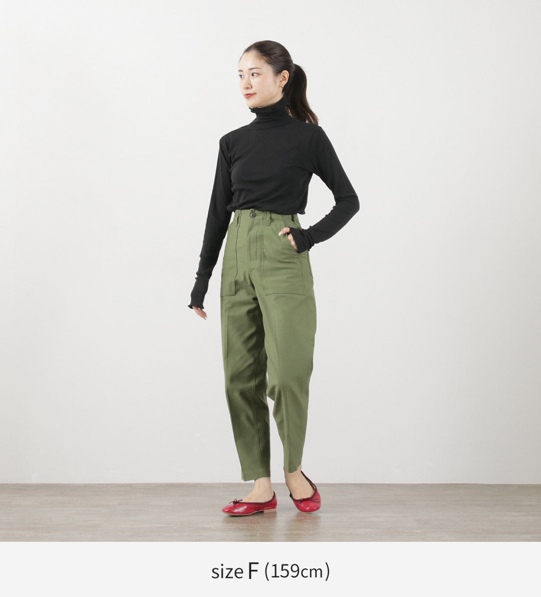 ROBERT P.MILLER(ロバートピーミラー) シアー パネルリブ タートル ロングスリーブ TEE