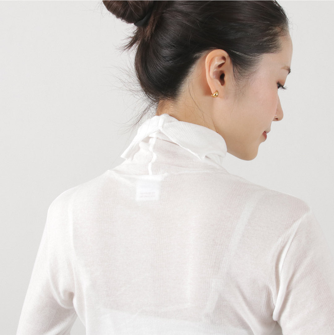 ROBERT P.MILLER(ロバートピーミラー) シアー パネルリブ タートル ロングスリーブ TEE