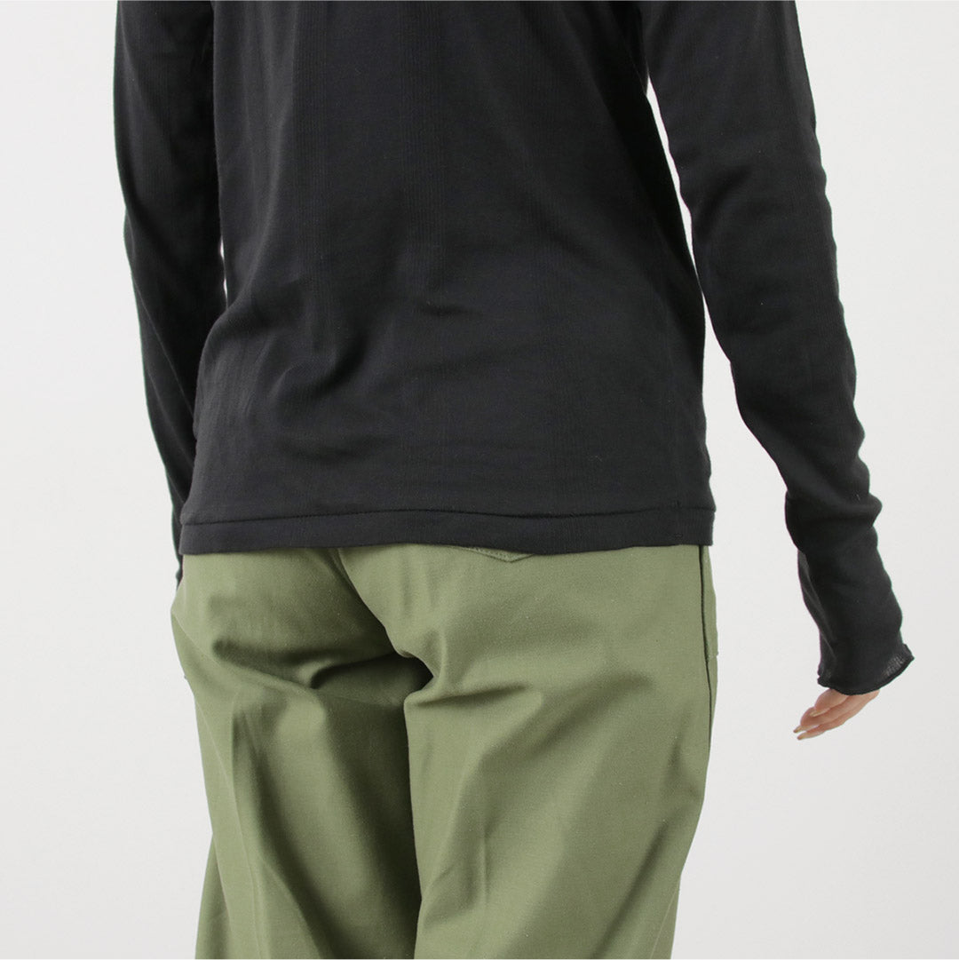 ROBERT P.MILLER(ロバートピーミラー) シアー パネルリブ タートル ロングスリーブ TEE