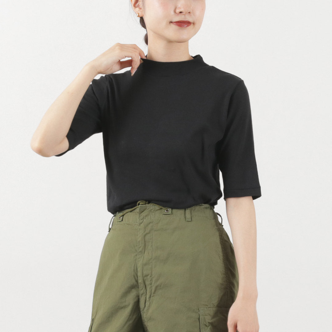 ROBERT P.MILLER(ロバートピーミラー) シアー パネルリブ ハーフスリーブ TEE
