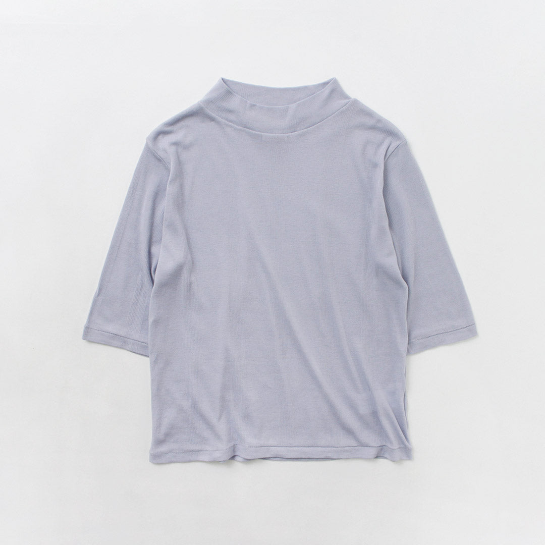 ROBERT P.MILLER(ロバートピーミラー) シアー パネルリブ ハーフスリーブ TEE