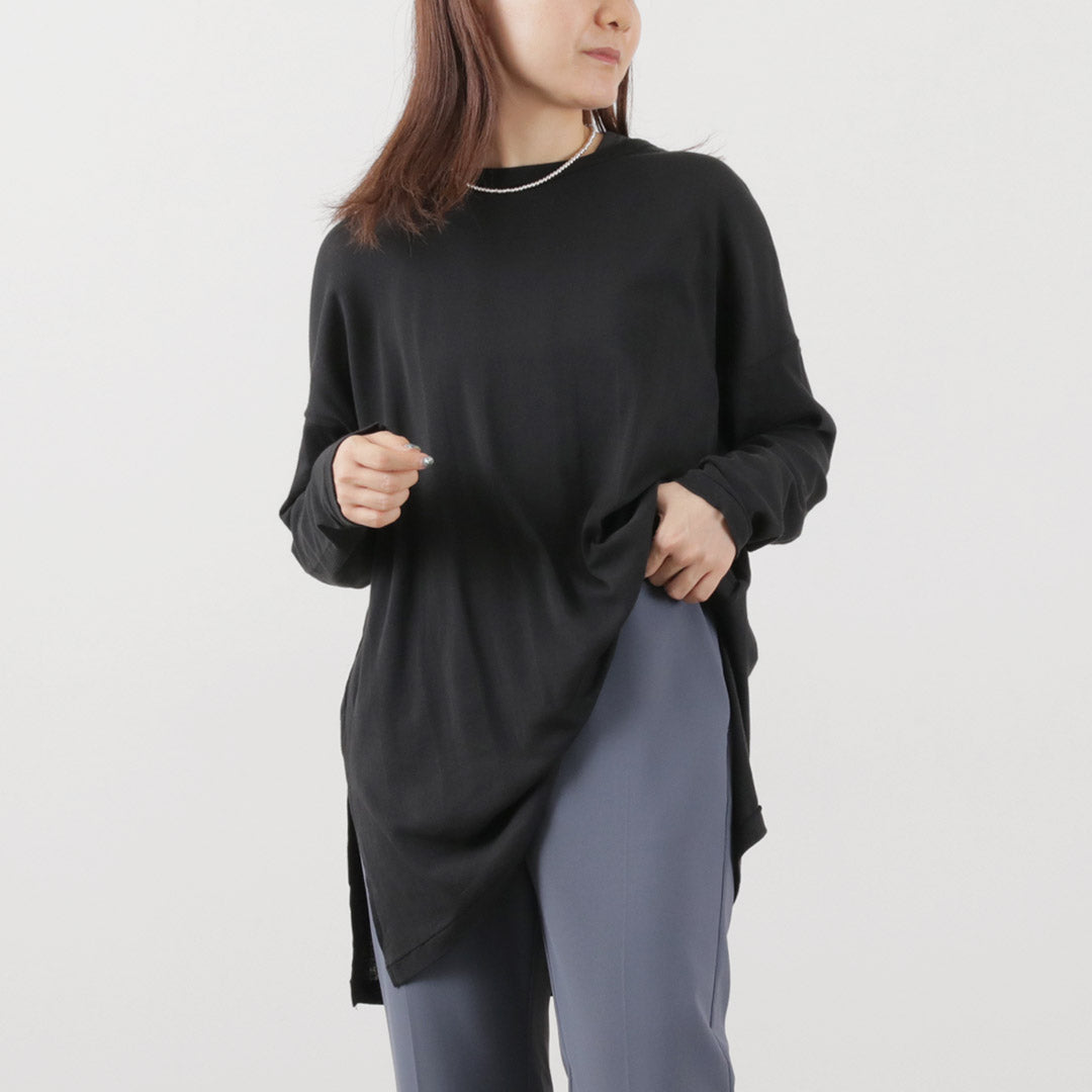 ROBERT P.MILLER(ロバートピーミラー) シアー パネルリブ クルー ロングスリーブ TEE