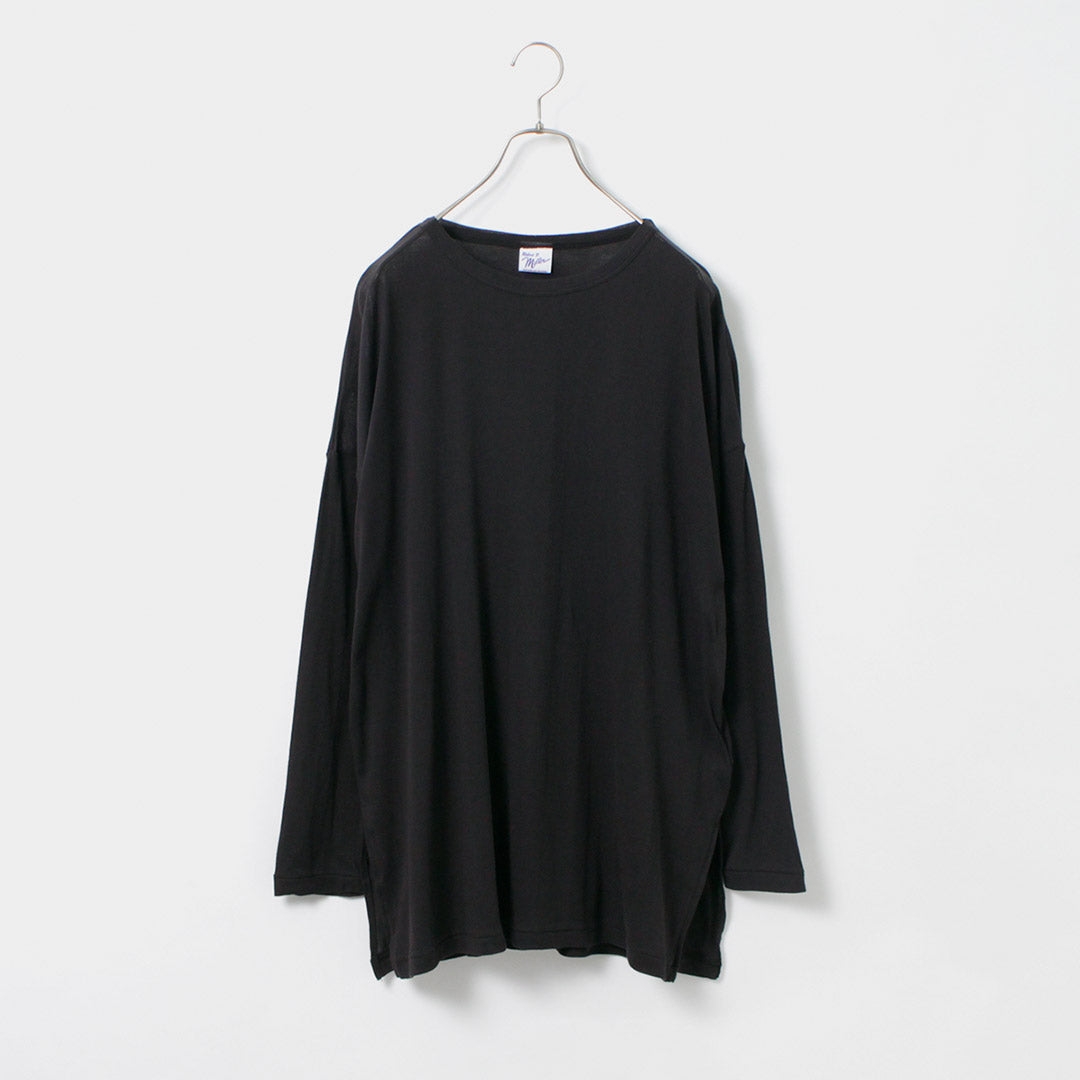 ROBERT P.MILLER(ロバートピーミラー) シアー パネルリブ クルー ロングスリーブ TEE