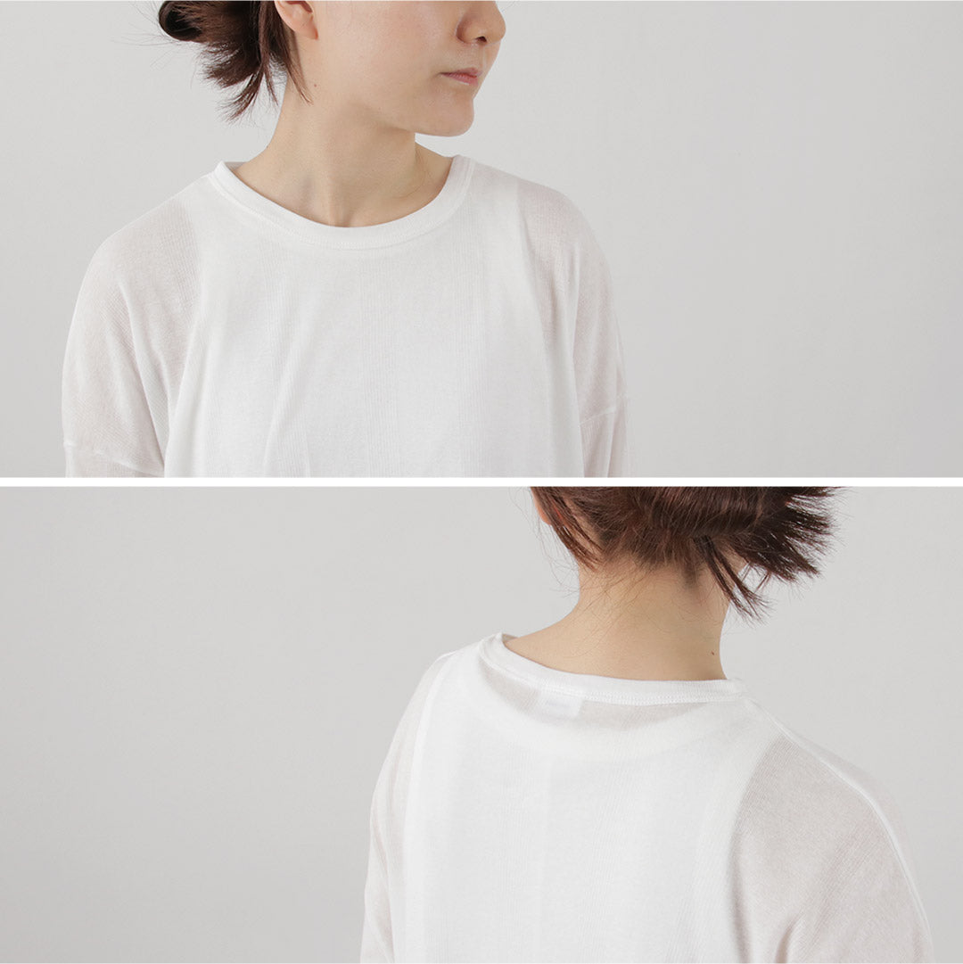 ROBERT P.MILLER(ロバートピーミラー) シアー パネルリブ クルー ロングスリーブ TEE