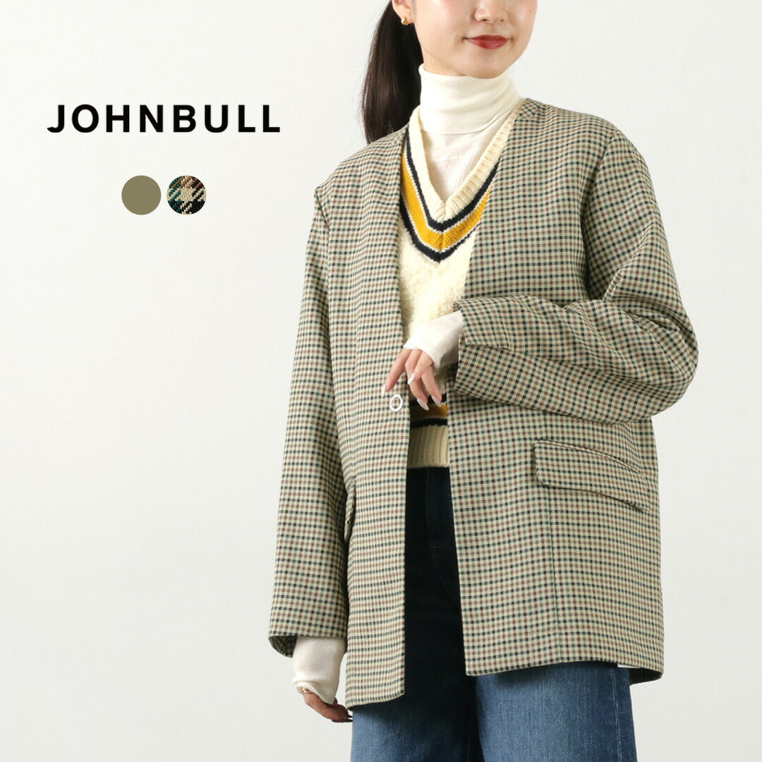【50%OFF】JOHNBULL(ジョンブル) ノーカラージャケット