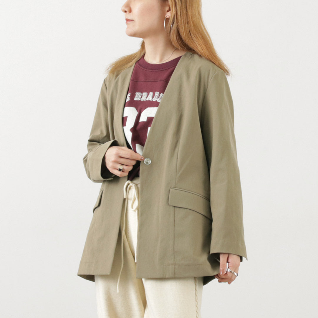 【50%OFF】JOHNBULL(ジョンブル) ノーカラージャケット