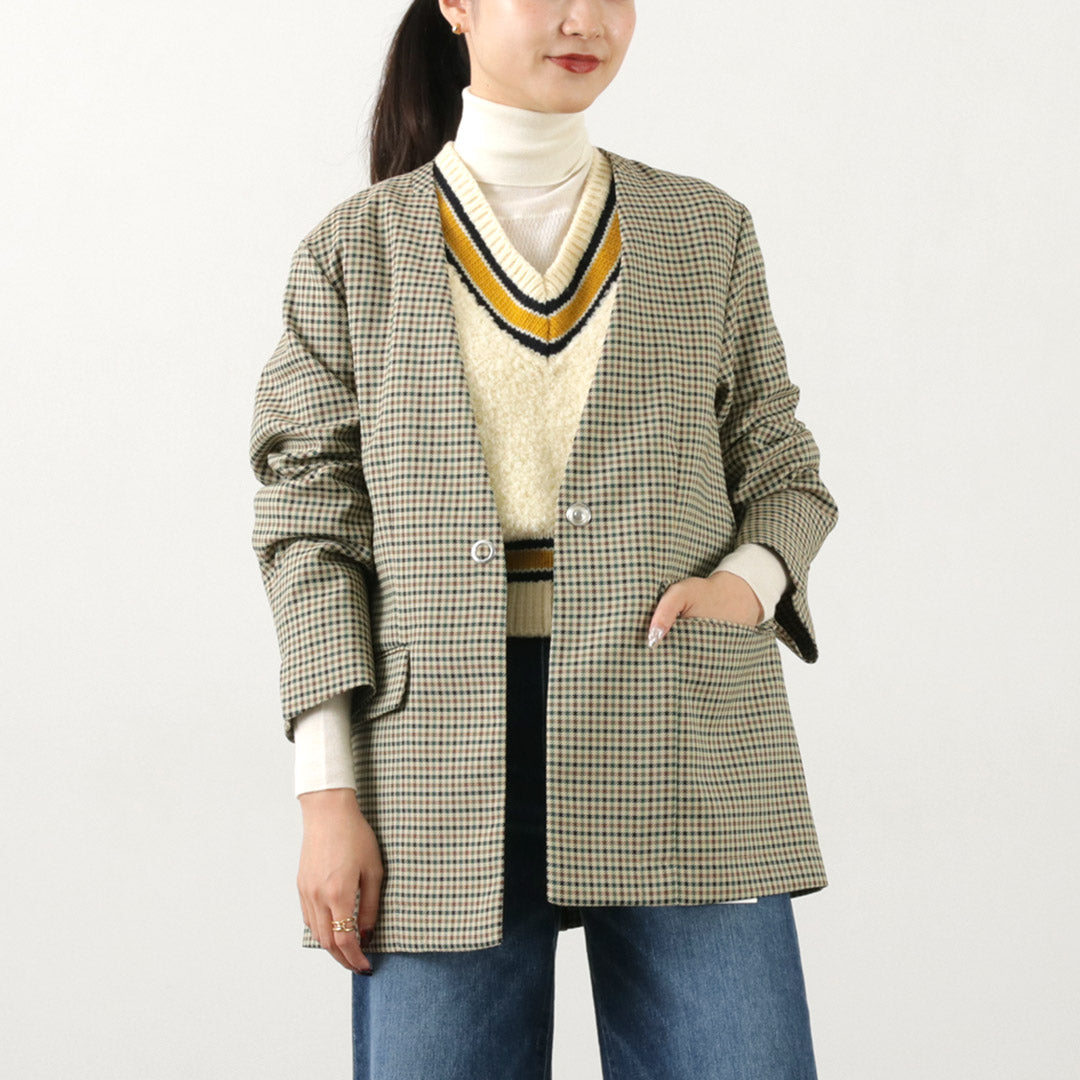 【50%OFF】JOHNBULL(ジョンブル) ノーカラージャケット