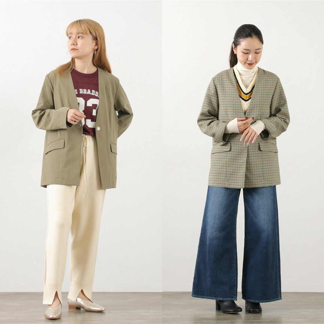 【50%OFF】JOHNBULL(ジョンブル) ノーカラージャケット