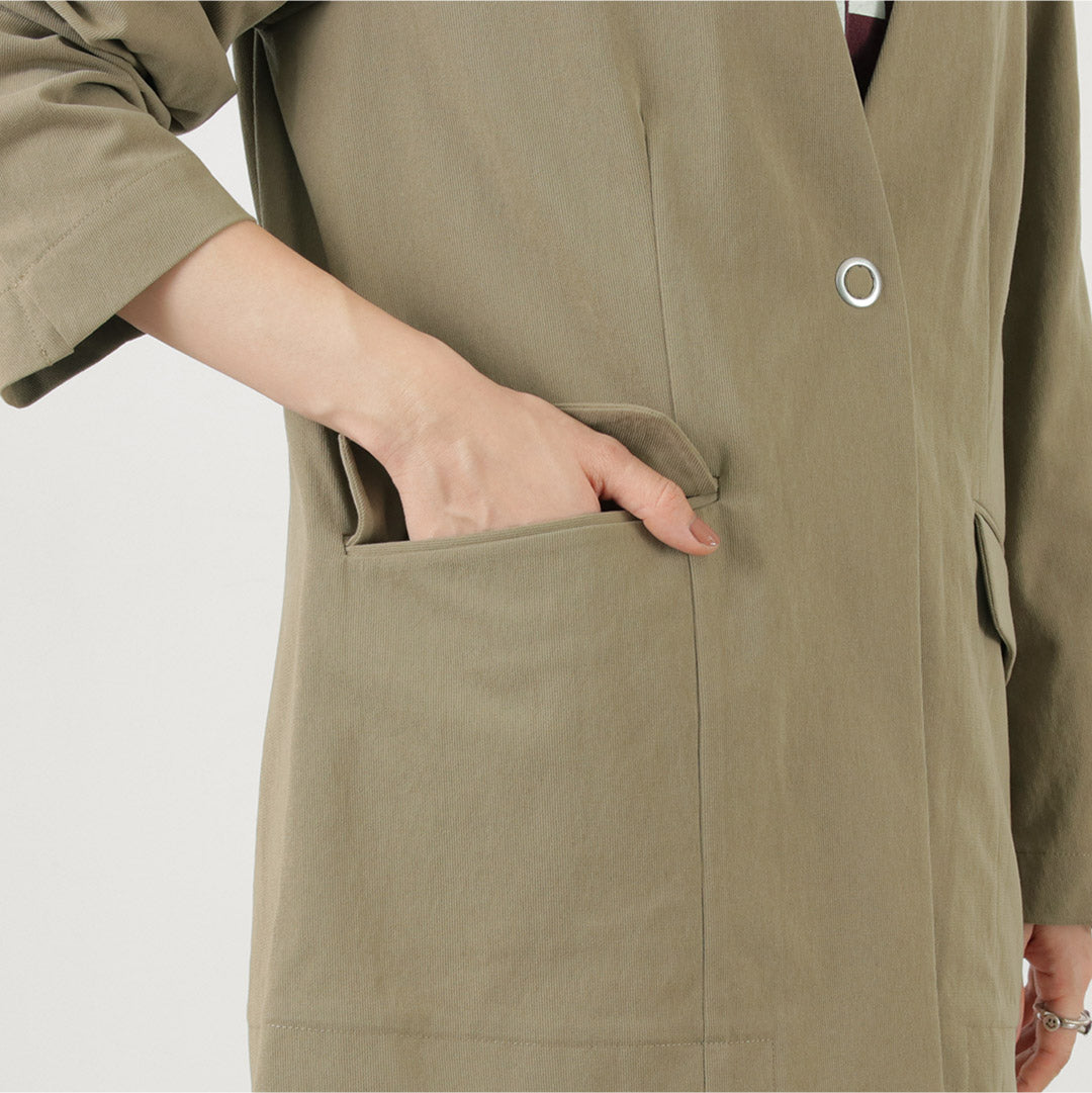 【50%OFF】JOHNBULL(ジョンブル) ノーカラージャケット