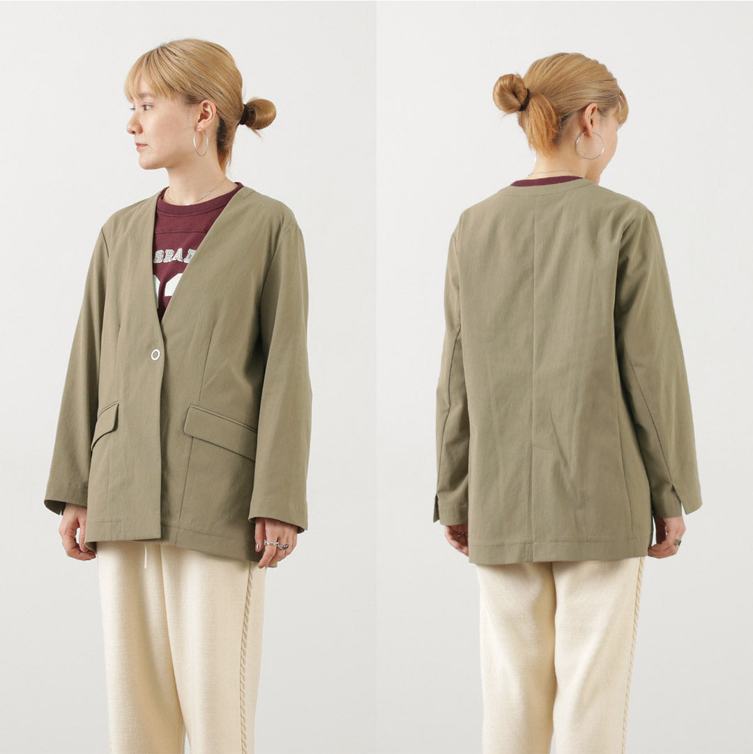 【50%OFF】JOHNBULL(ジョンブル) ノーカラージャケット