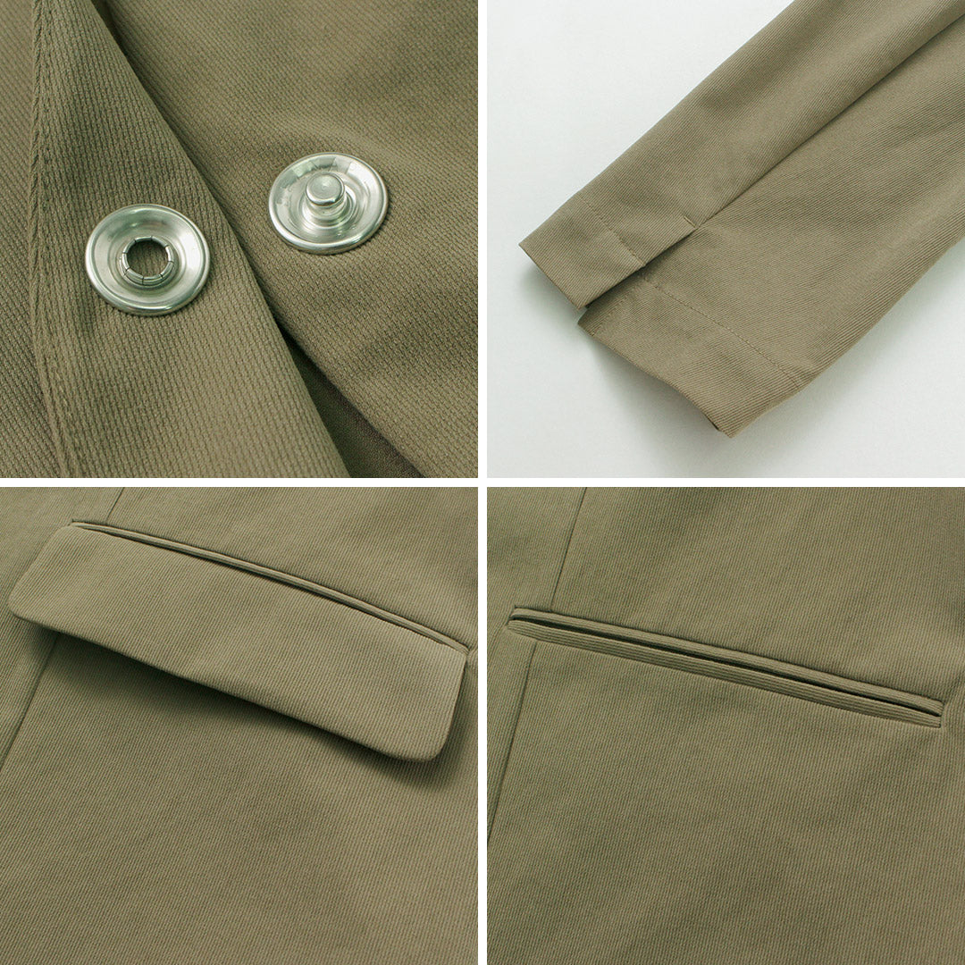 【50%OFF】JOHNBULL(ジョンブル) ノーカラージャケット