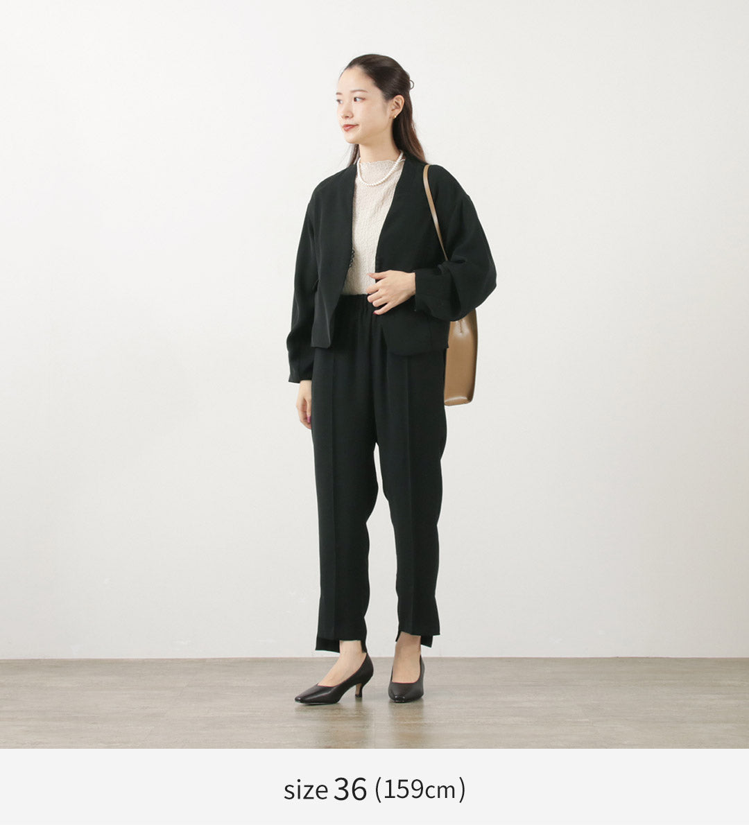 WHYTO.(ホワイト) スリットネック ジャケット