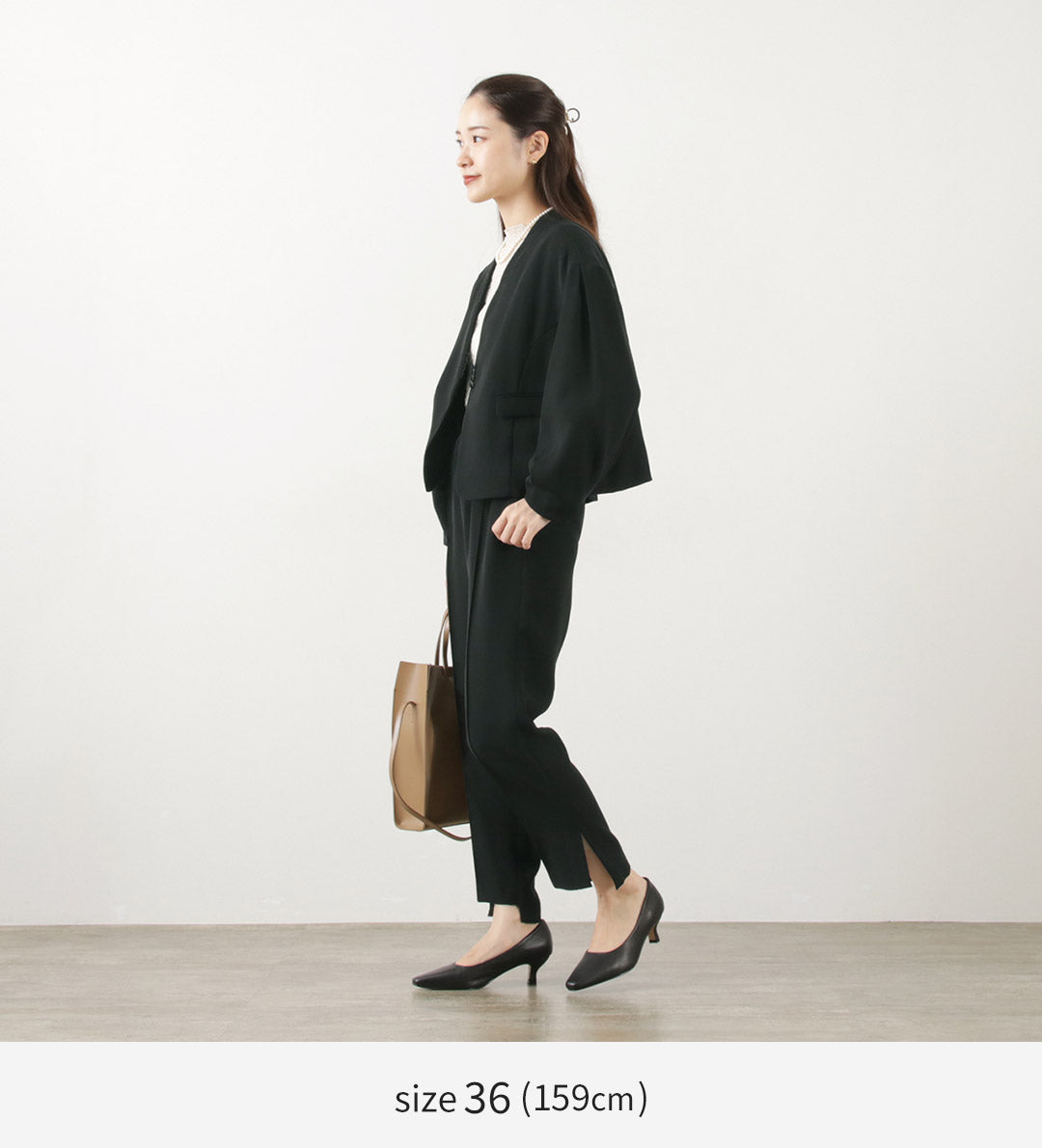 WHYTO.(ホワイト) ヘムデザイン トラウザー