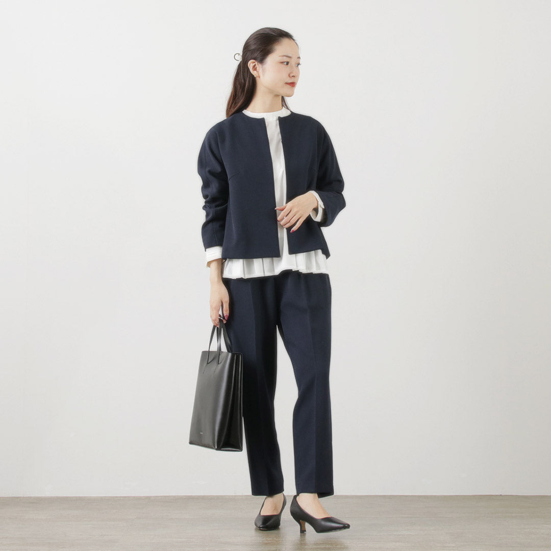 WHYTO.(ホワイト) フロント プリーツ ブラウス