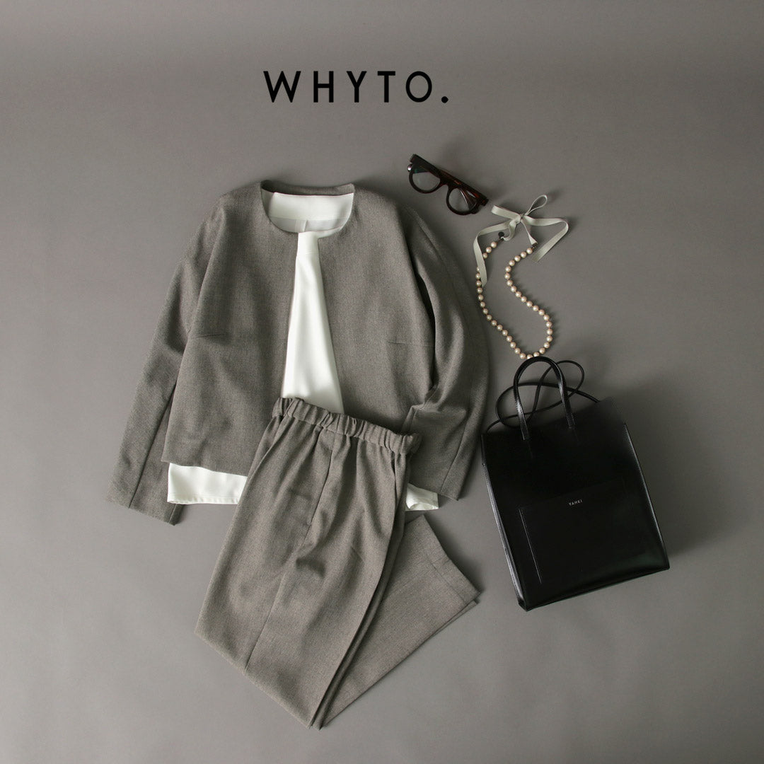 WHYTO.(ホワイト) ドロップ タック ブラウス