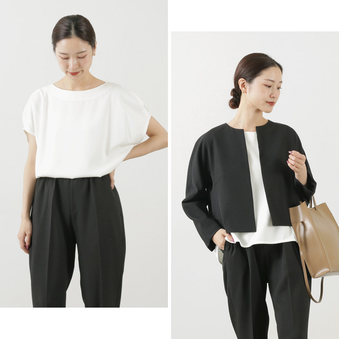 WHYTO.(ホワイト) ドロップ タック ブラウス