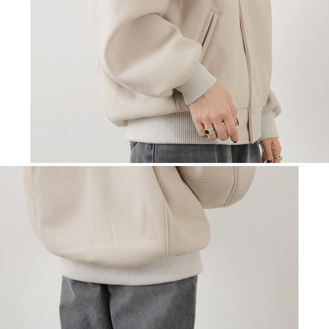 KHA:KI(カーキ) カラーレス バーシティージャケット