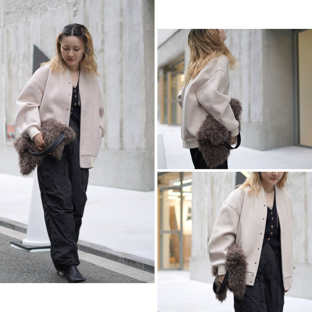 KHA:KI(カーキ) カラーレス バーシティージャケット