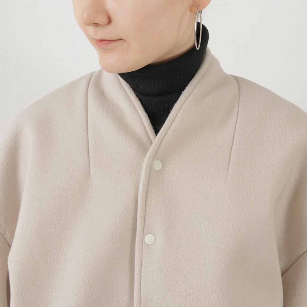 KHA:KI(カーキ) カラーレス バーシティージャケット