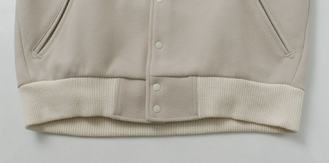 KHA:KI(カーキ) カラーレス バーシティージャケット