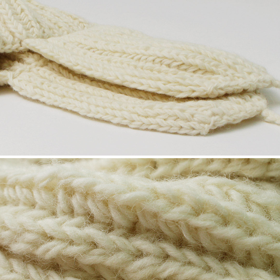 【20%OFF】KHA:KI(カーキ) ハンドニット フライトキャップ