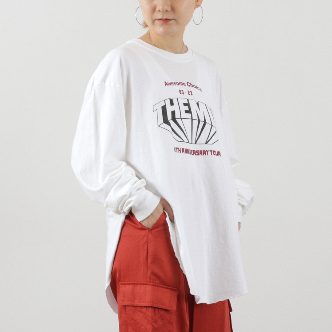 【20%OFF】KHA:KI(カーキ) ラウンドヘム Tシャツ THE MIL
