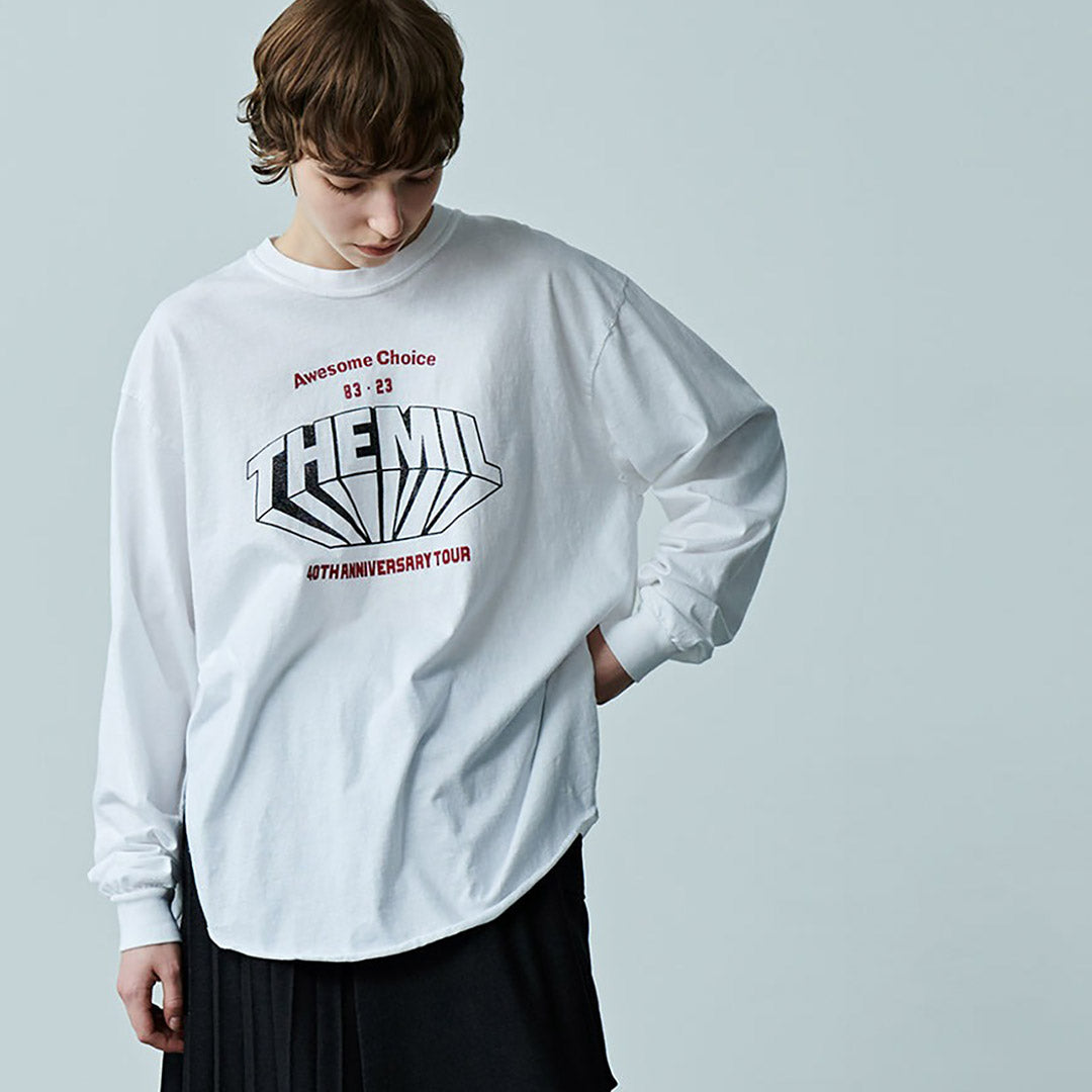 【20%OFF】KHA:KI(カーキ) ラウンドヘム Tシャツ THE MIL