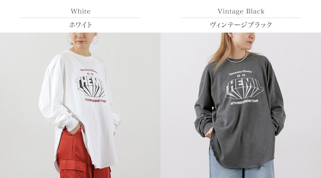 【20%OFF】KHA:KI(カーキ) ラウンドヘム Tシャツ THE MIL