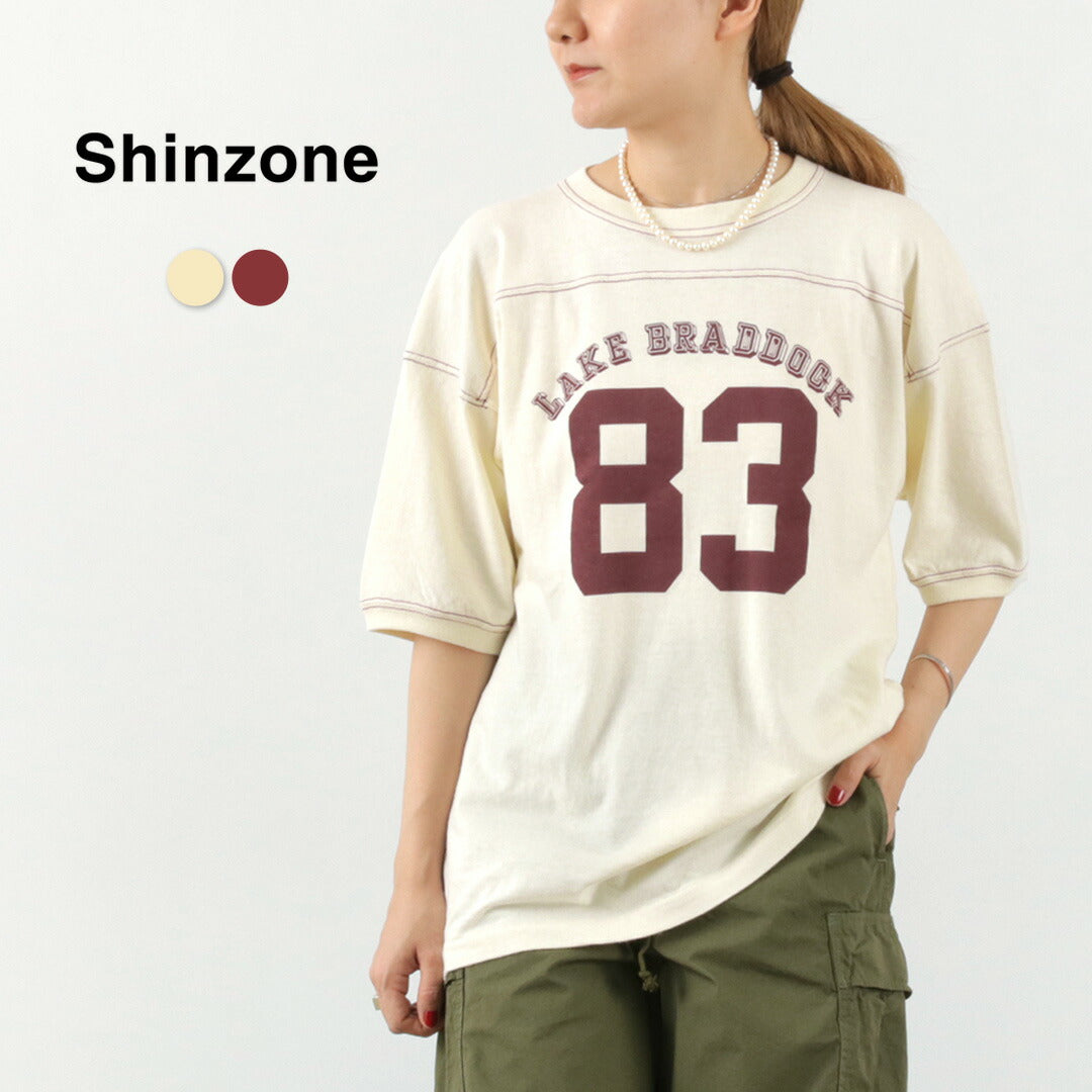 【50%OFF】SHINZONE(シンゾーン) フットボール Tシャツ 23AMSCU07