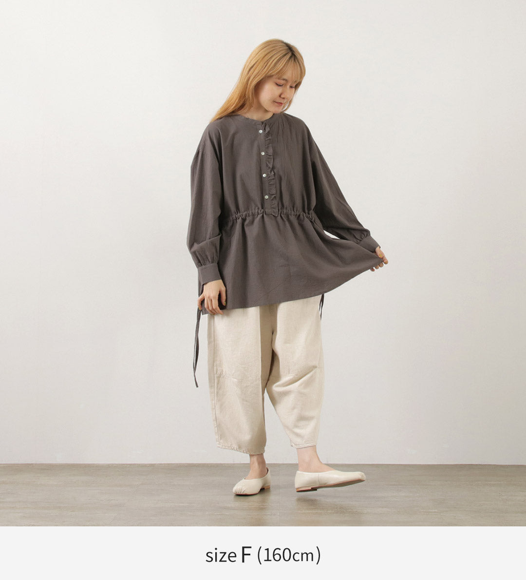 【50%OFF】TUMUGU(ツムグ) ふわふわローン チュニックブラウス