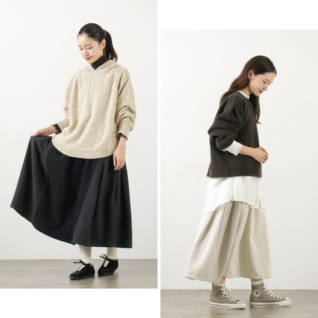 TUMUGU(ツムグ) ドッキング コーデュロイ スカート