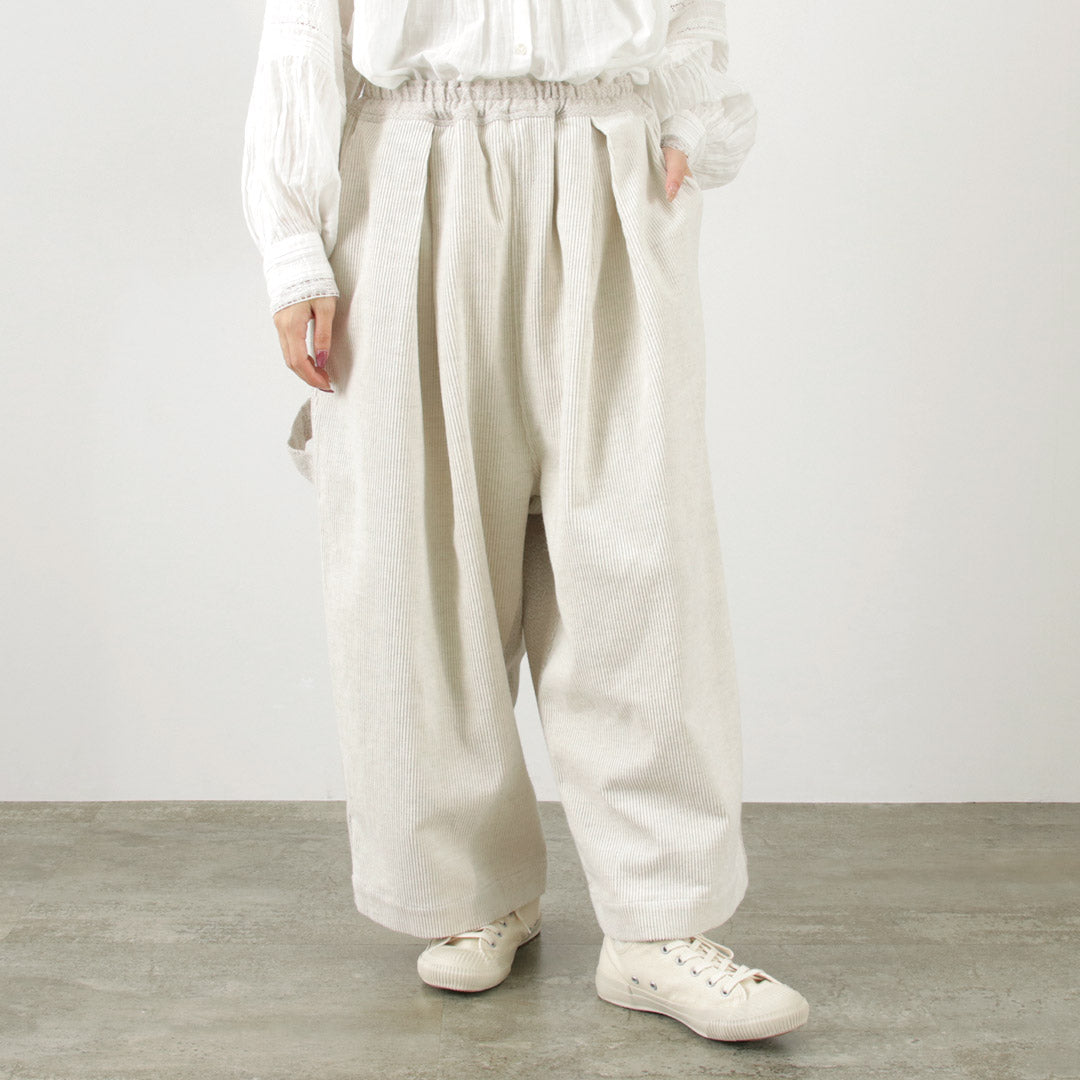 TUMUGU(ツムグ) ドッキングコーデュロイ パンツ