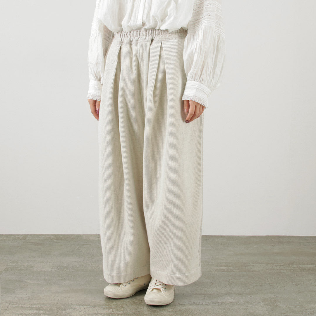 TUMUGU(ツムグ) ドッキングコーデュロイ パンツ