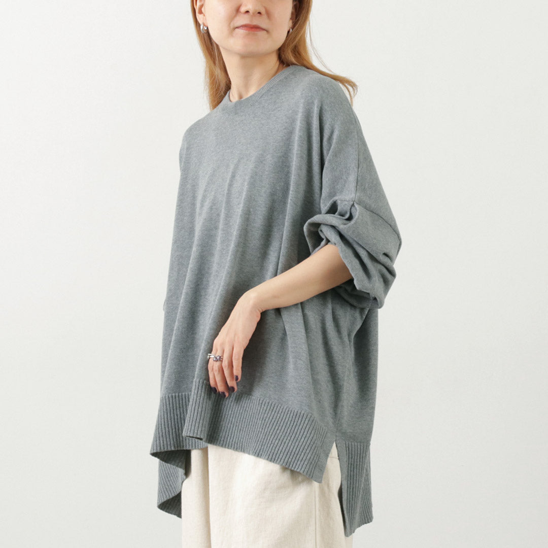 【30%OFF】TUMUGU(ツムグ) ランダムニット ビッグプルオーバー