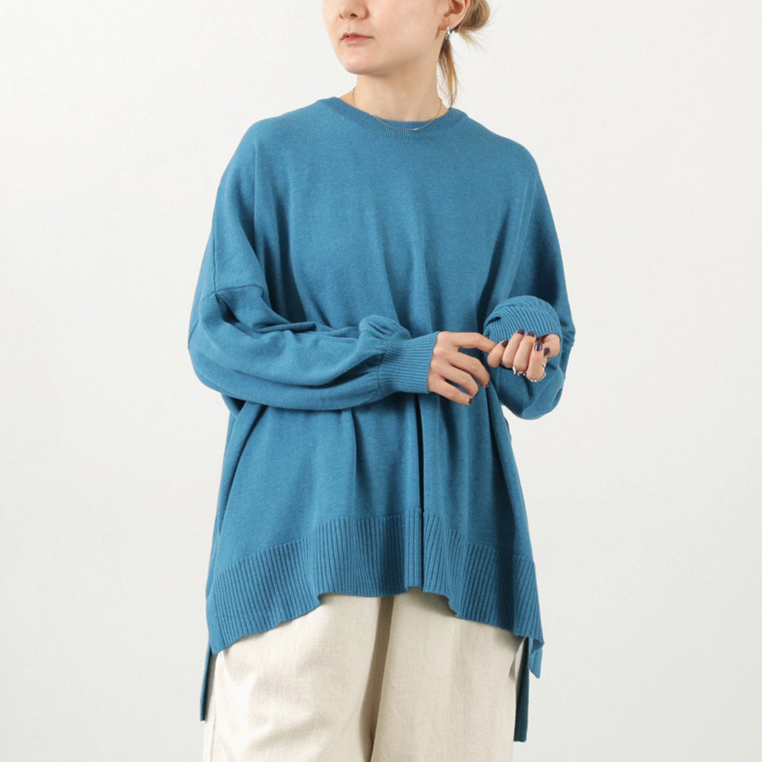 【30%OFF】TUMUGU(ツムグ) ランダムニット ビッグプルオーバー