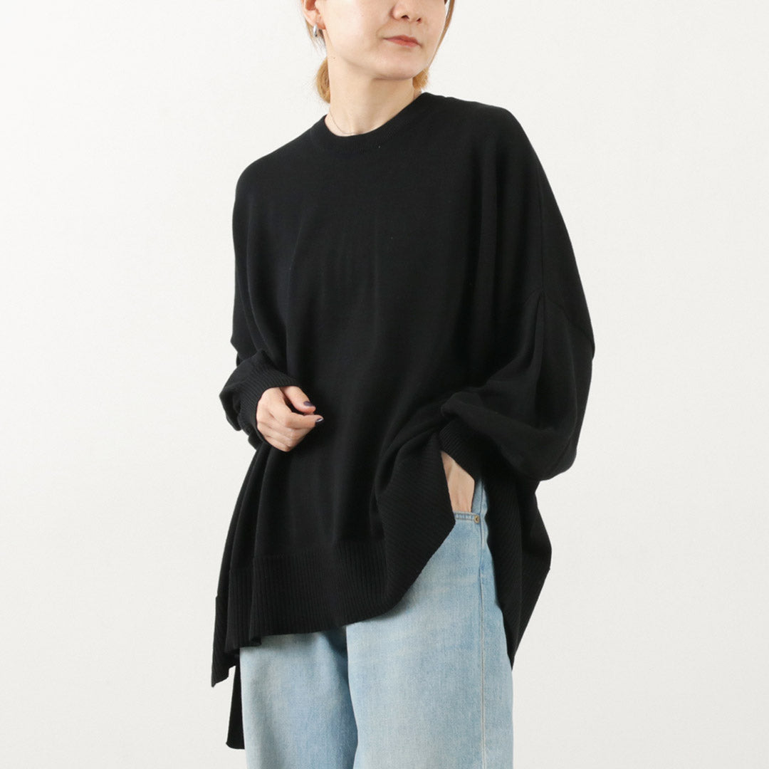 【30%OFF】TUMUGU(ツムグ) ランダムニット ビッグプルオーバー