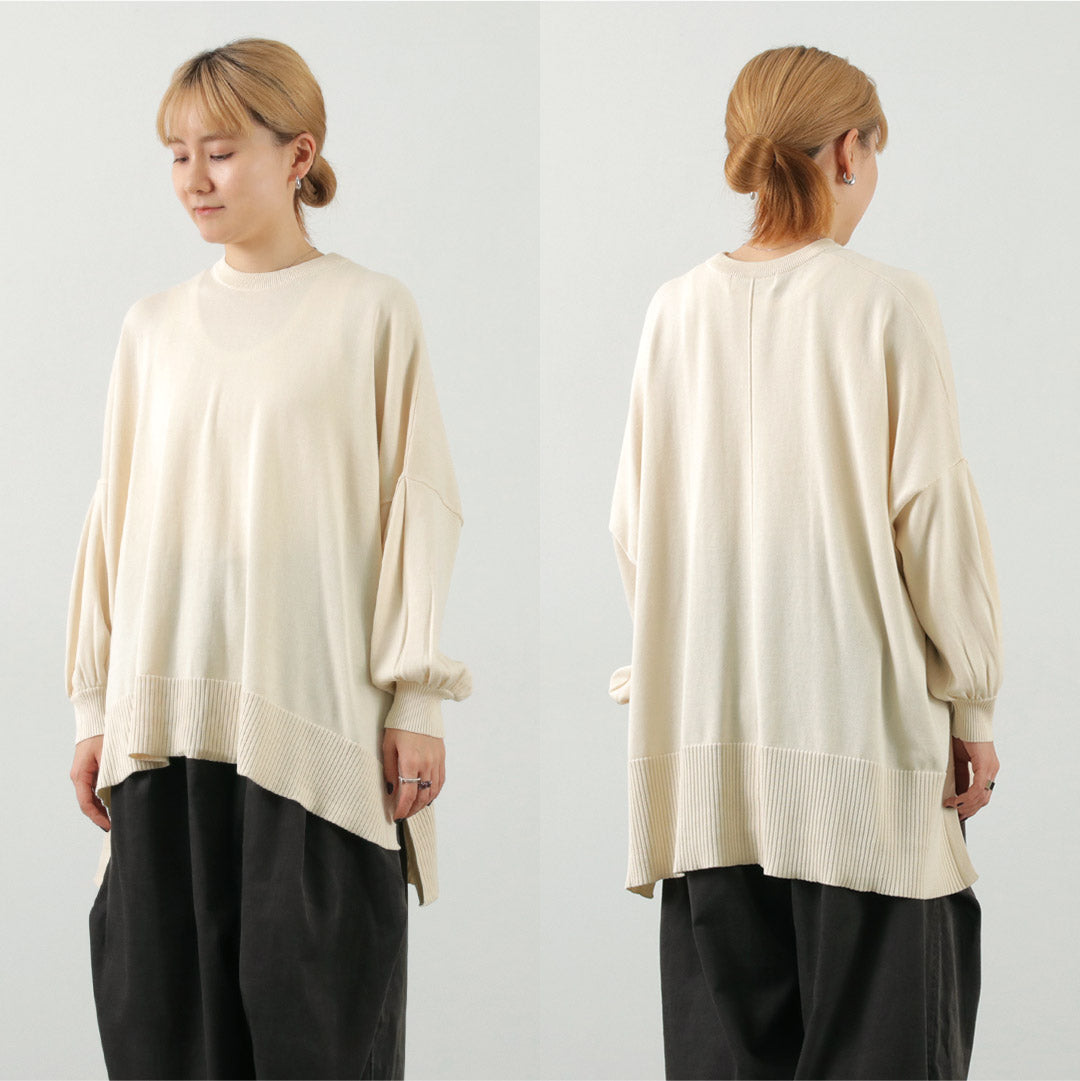 【30%OFF】TUMUGU(ツムグ) ランダムニット ビッグプルオーバー