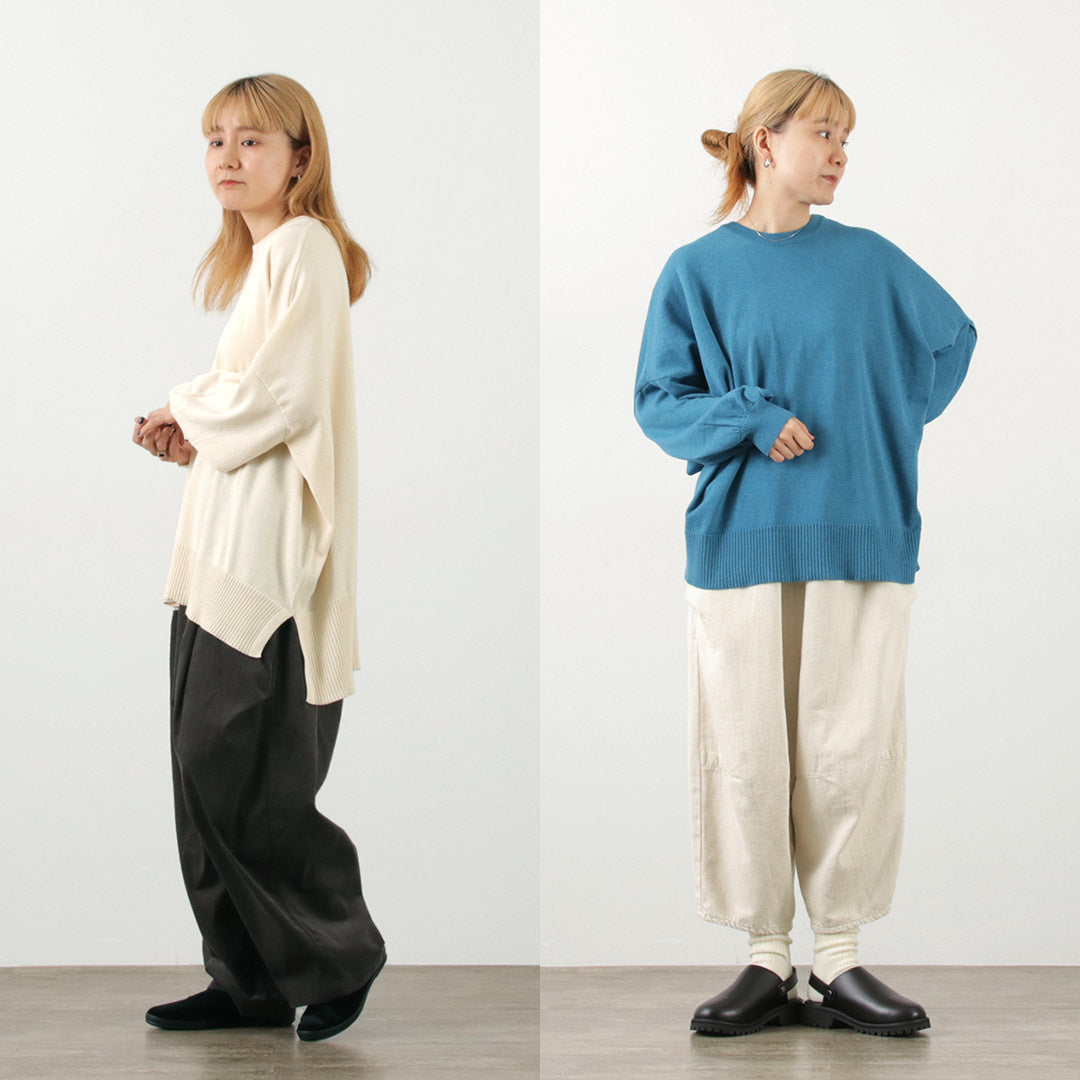【30%OFF】TUMUGU(ツムグ) ランダムニット ビッグプルオーバー