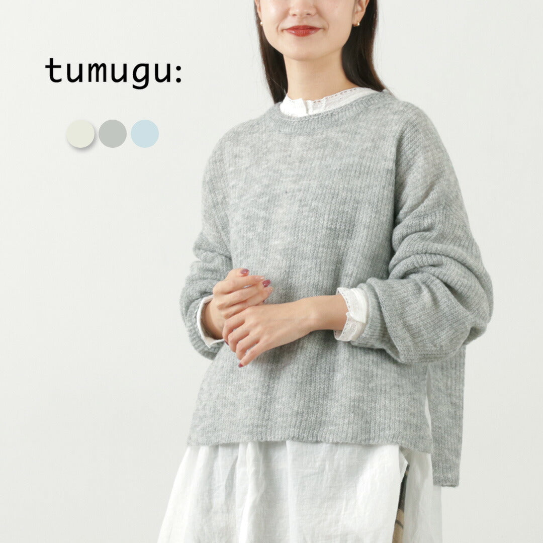 【30%OFF】TUMUGU(ツムグ) モヘア プルオーバー