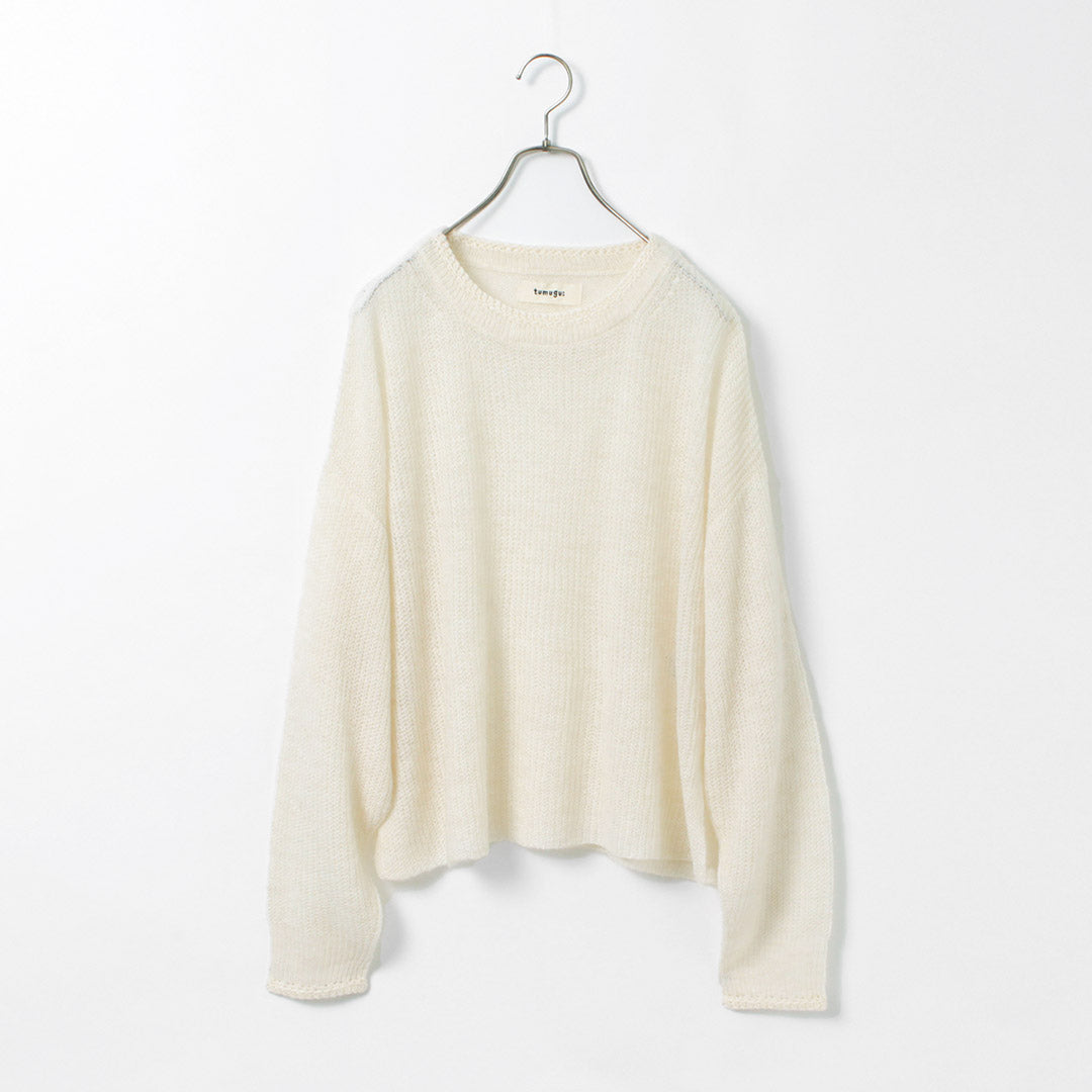 【30%OFF】TUMUGU(ツムグ) モヘア プルオーバー