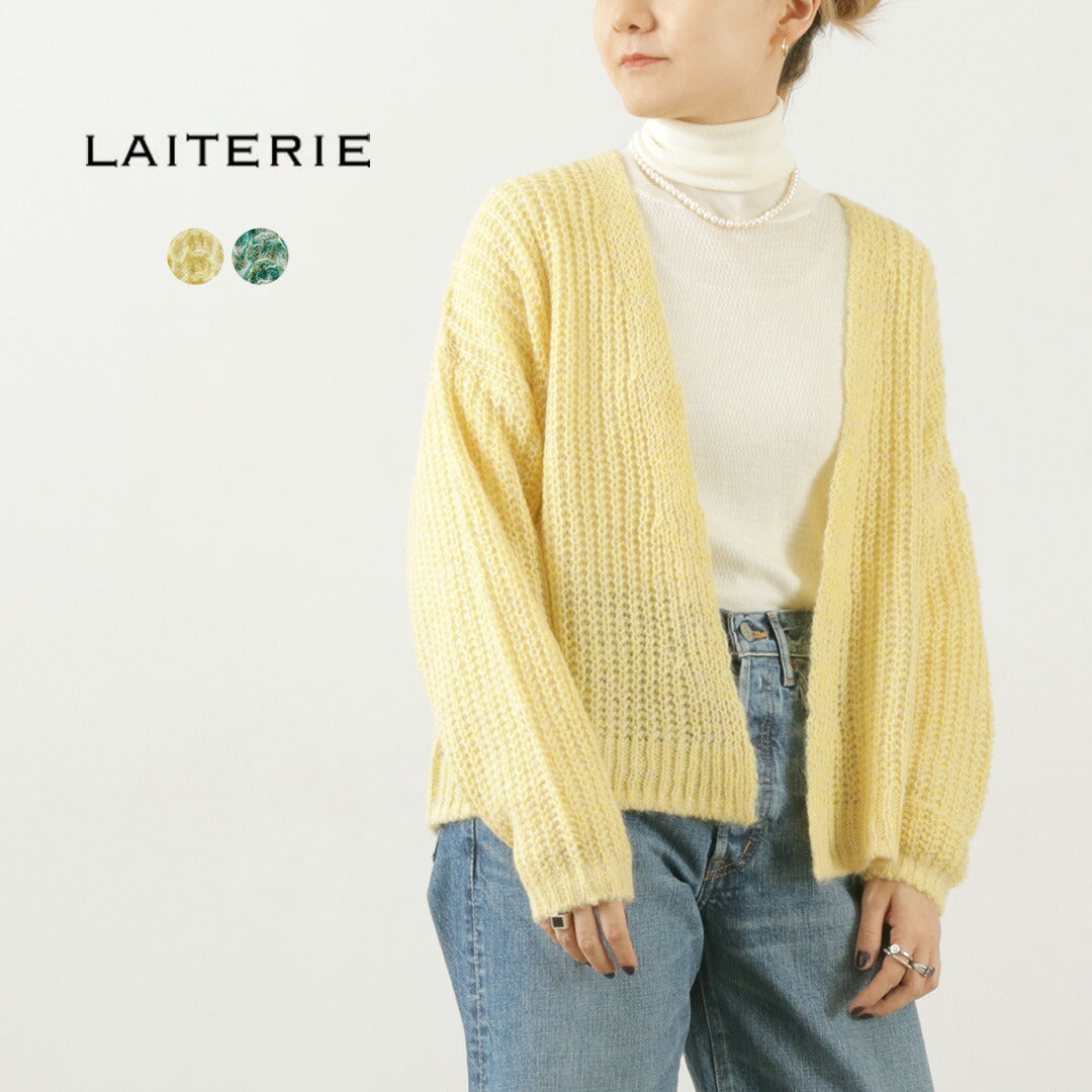 【30%OFF】LAITERIE(レイトリー) MIXアルパカウール カーディガン