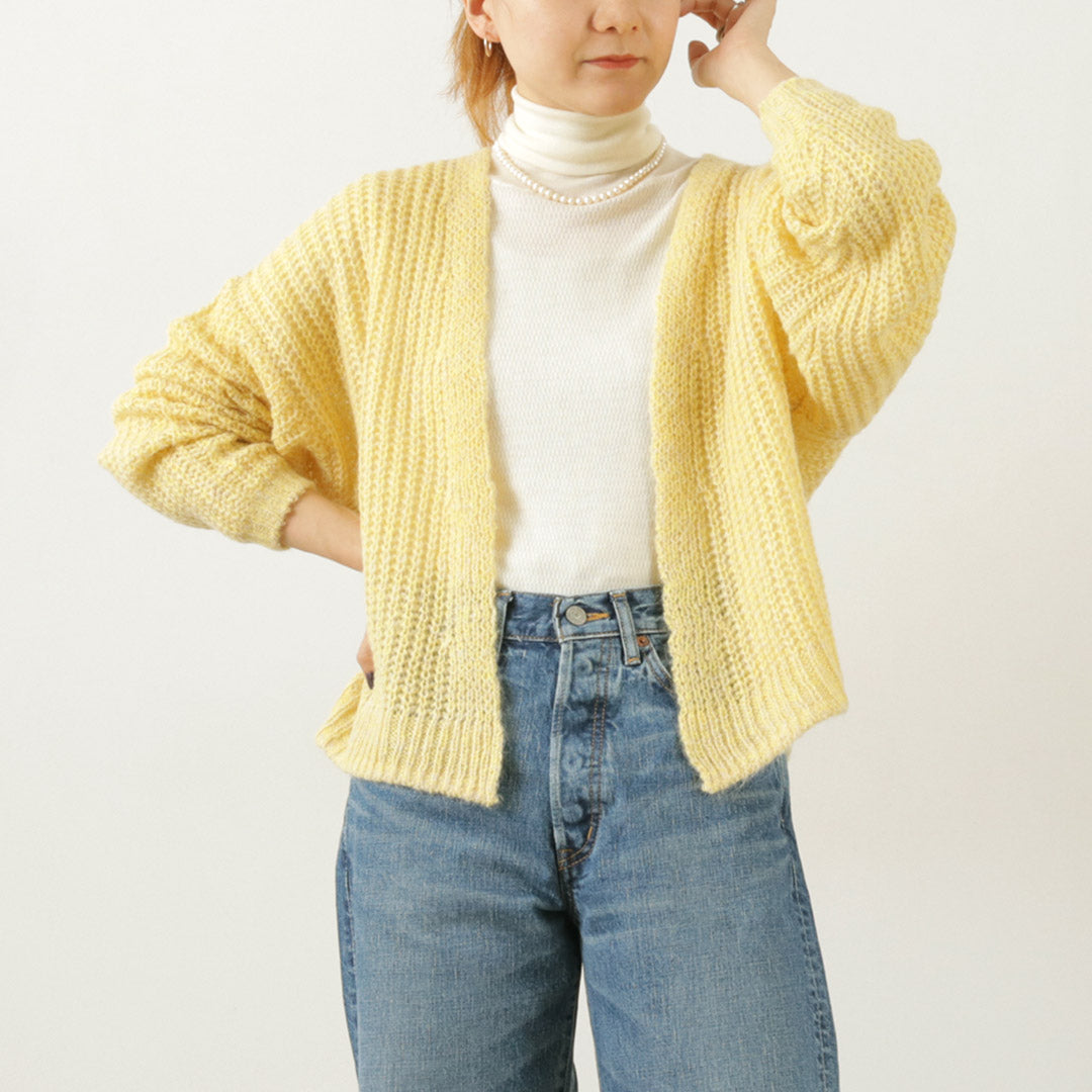 【30%OFF】LAITERIE(レイトリー) MIXアルパカウール カーディガン