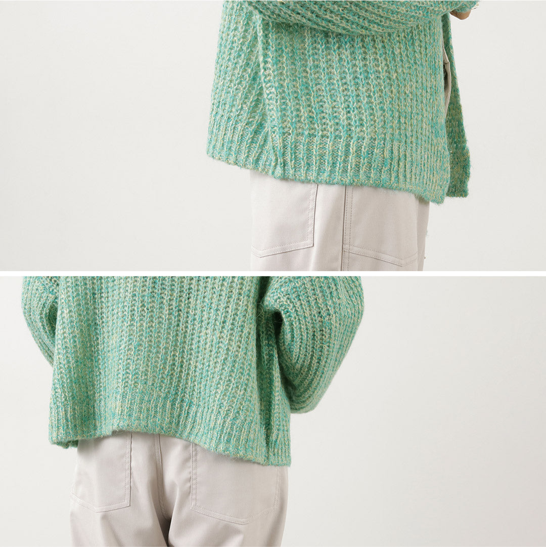 【30%OFF】LAITERIE(レイトリー) MIXアルパカウール カーディガン