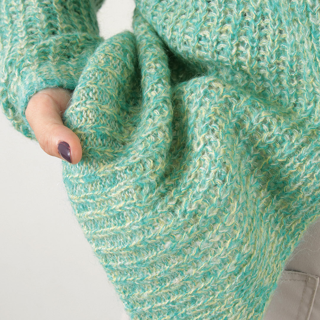 【30%OFF】LAITERIE(レイトリー) MIXアルパカウール カーディガン