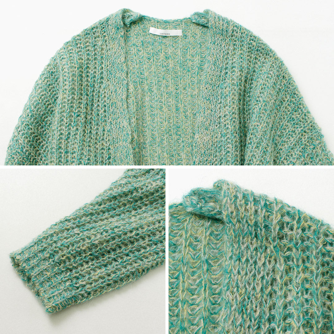 【30%OFF】LAITERIE(レイトリー) MIXアルパカウール カーディガン